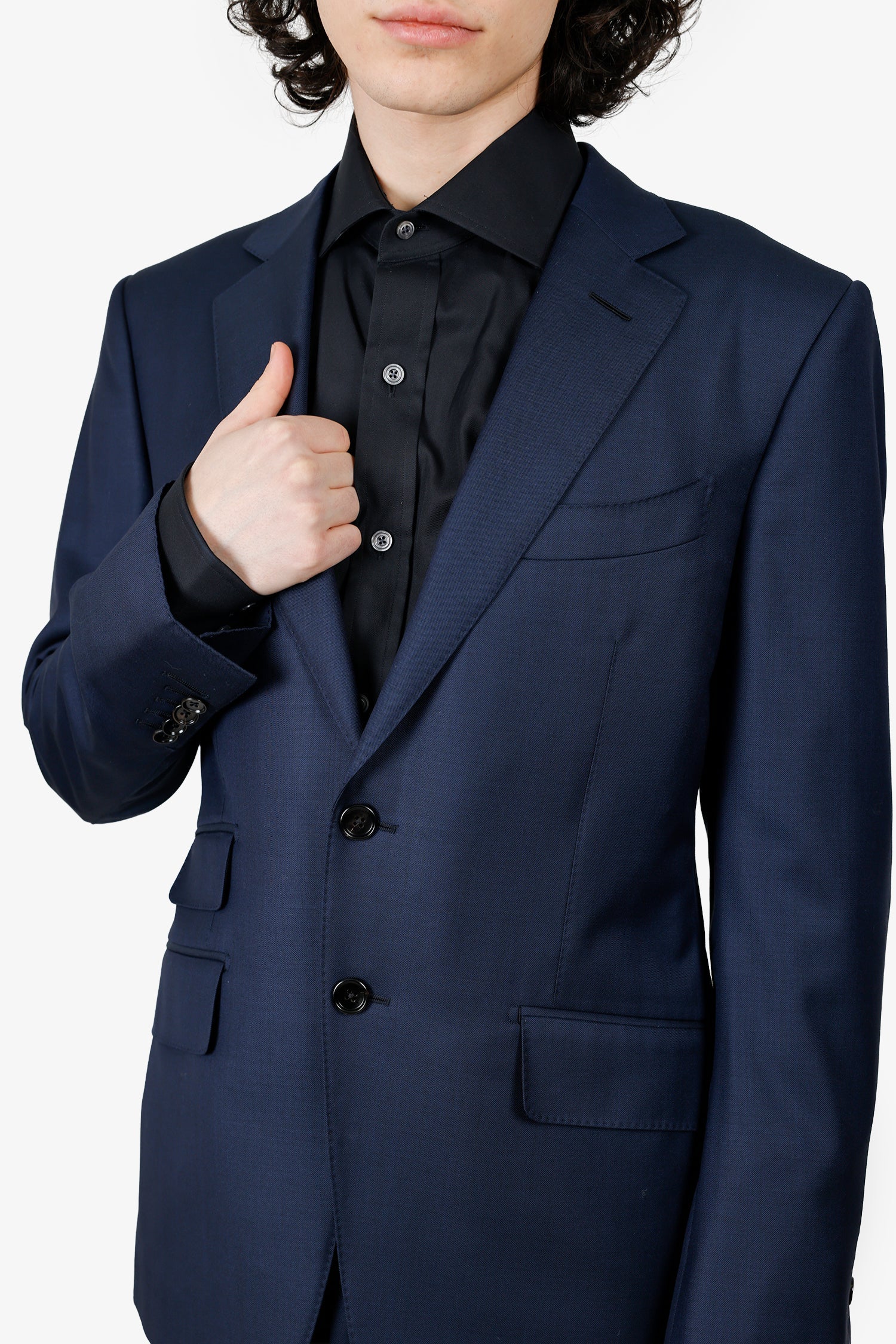 Tom Ford Blue Wool Two-Piece Suits Size 48 Mens