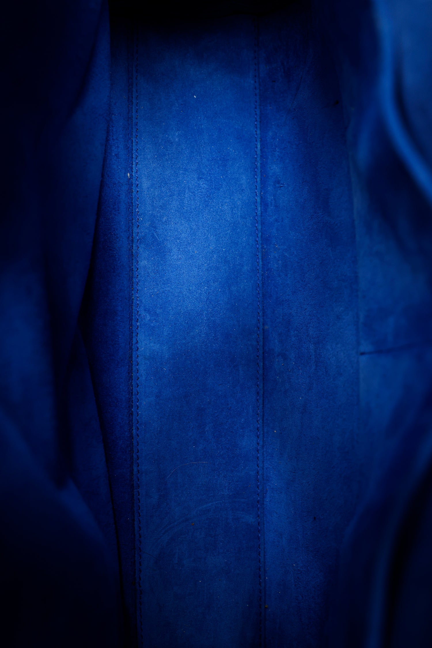 Saint Laurent Blue Leather Small Sac De Jour with Strap