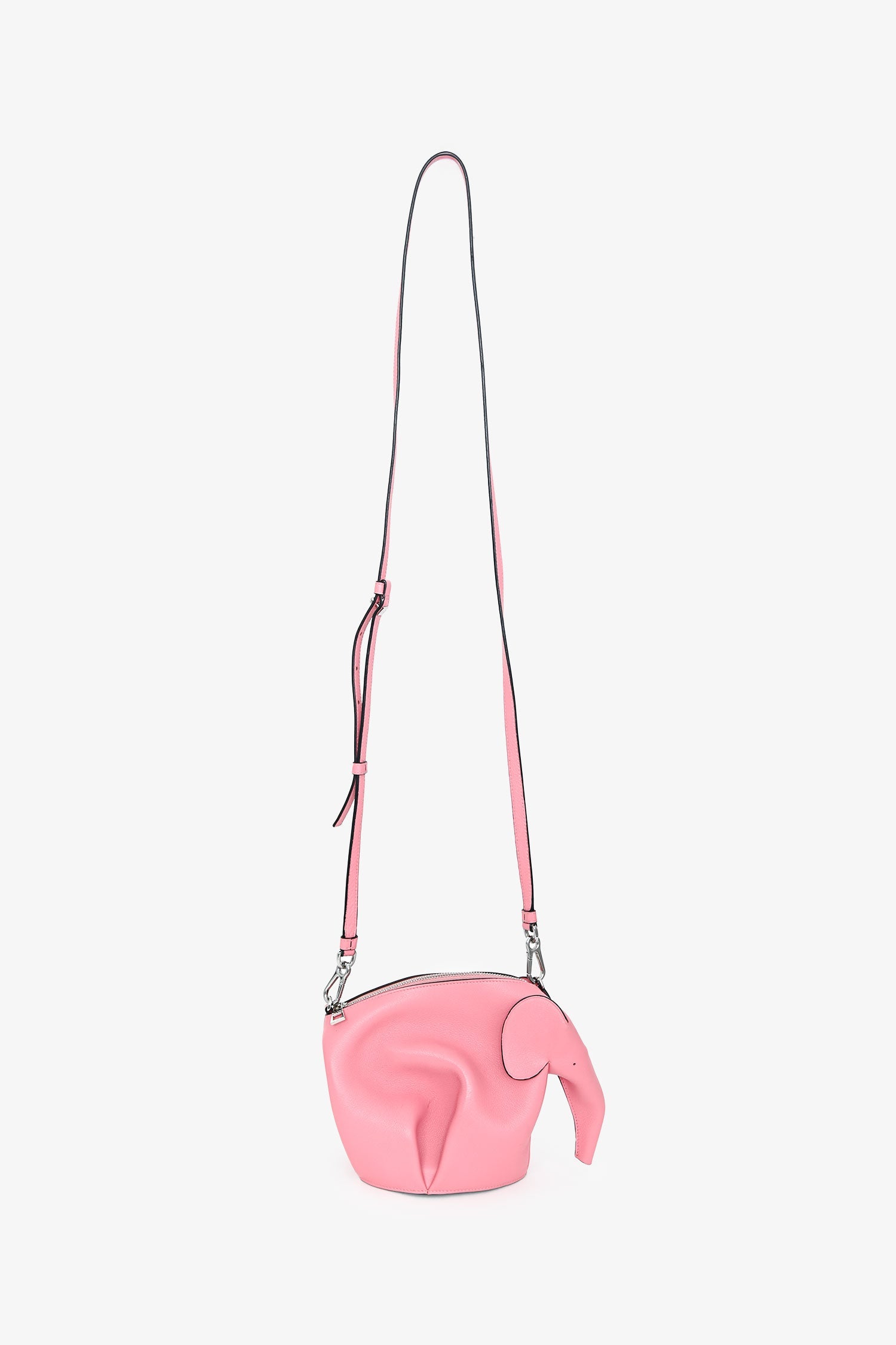 Loewe 2016 Pink Leather Elephant Crossbody