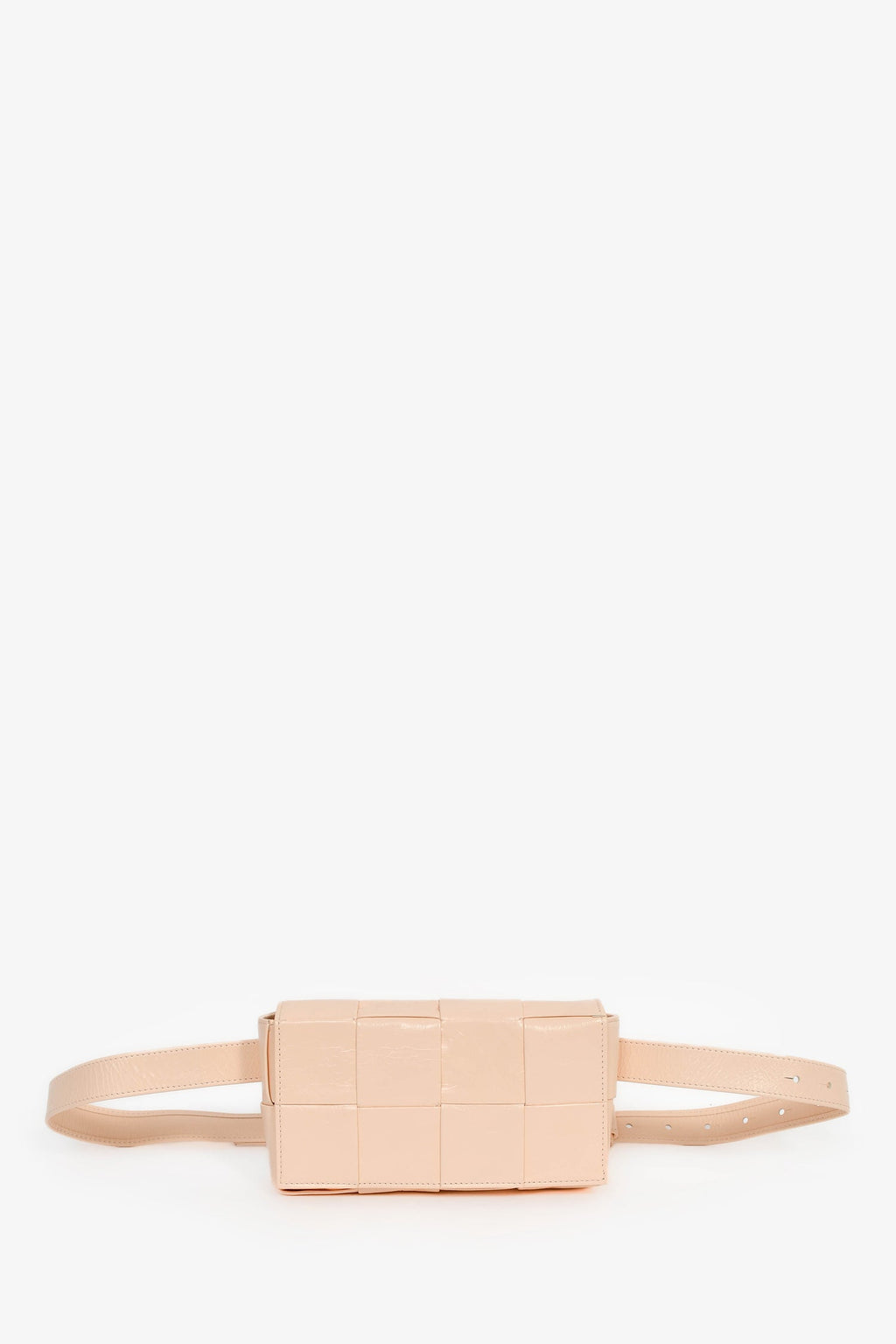Bottega Veneta Pink Leather Intrecciato Belt Bag