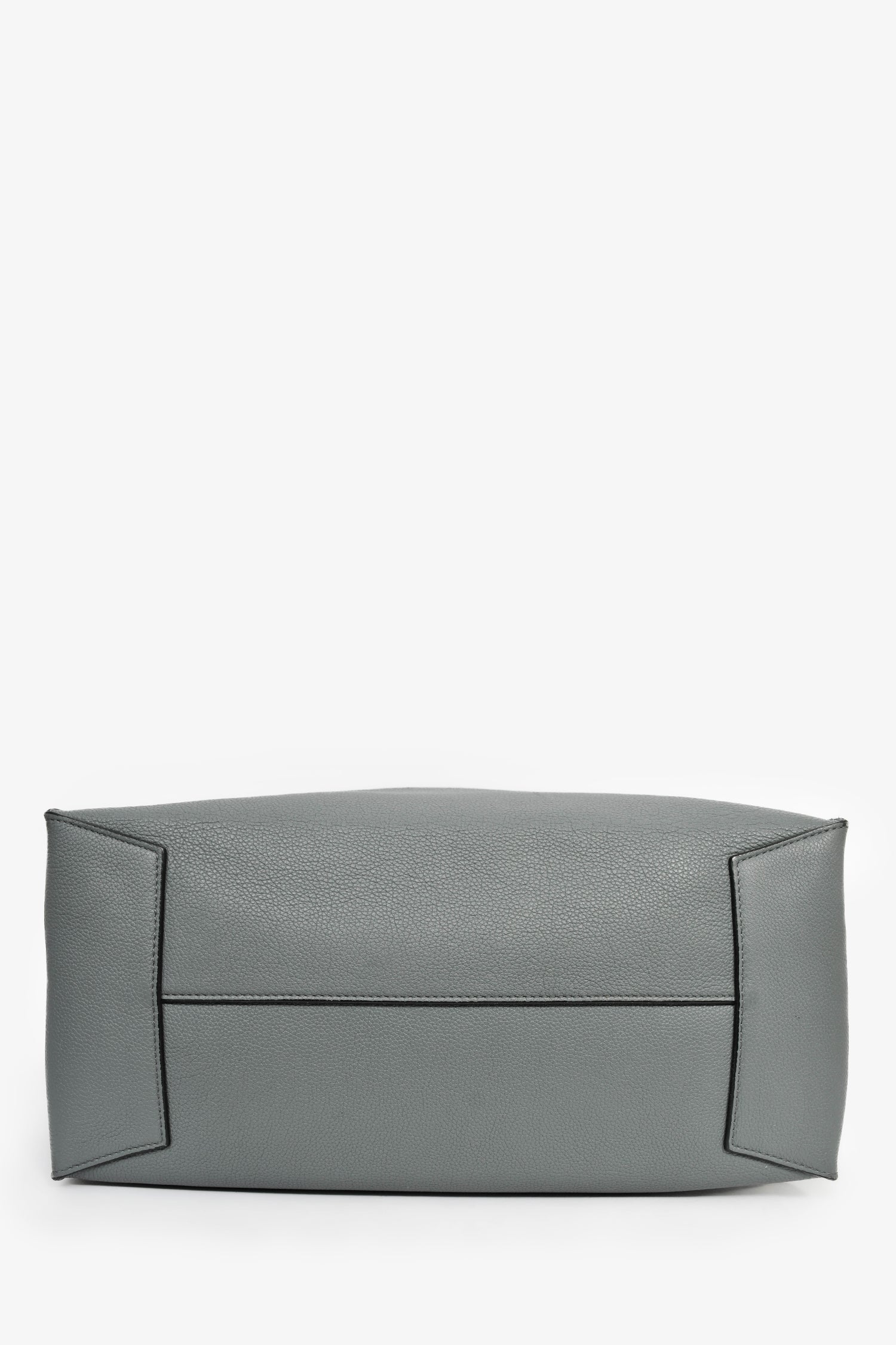 Loewe 2019 Asphalt Grey Leather Buckle Tote