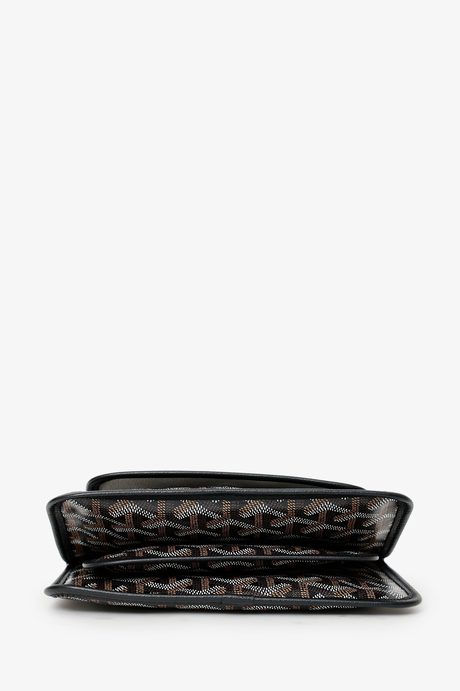 Goyard Black Goyardine Plumet Crossbody Bag
