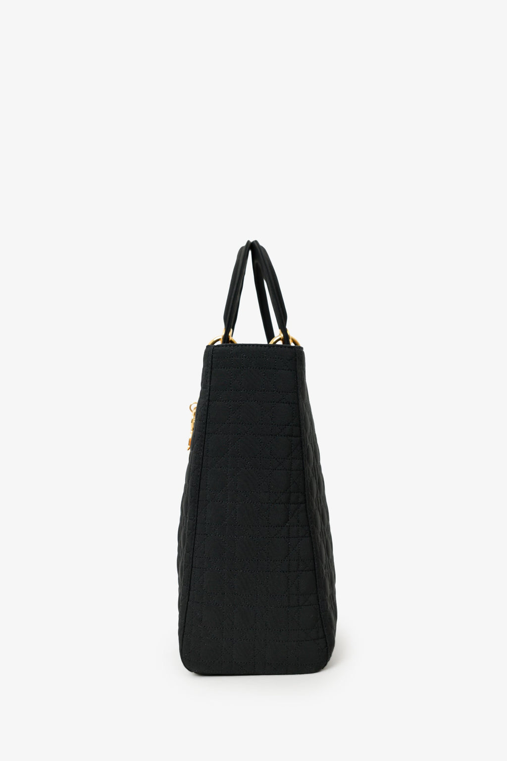 Christian Dior 1999 Nylon Cannage Large Lady Dior Bag