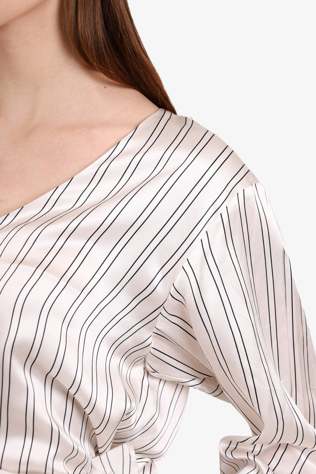 Maggie Marilyn Black/White Silk Striped Belted Mini Dress Size 10