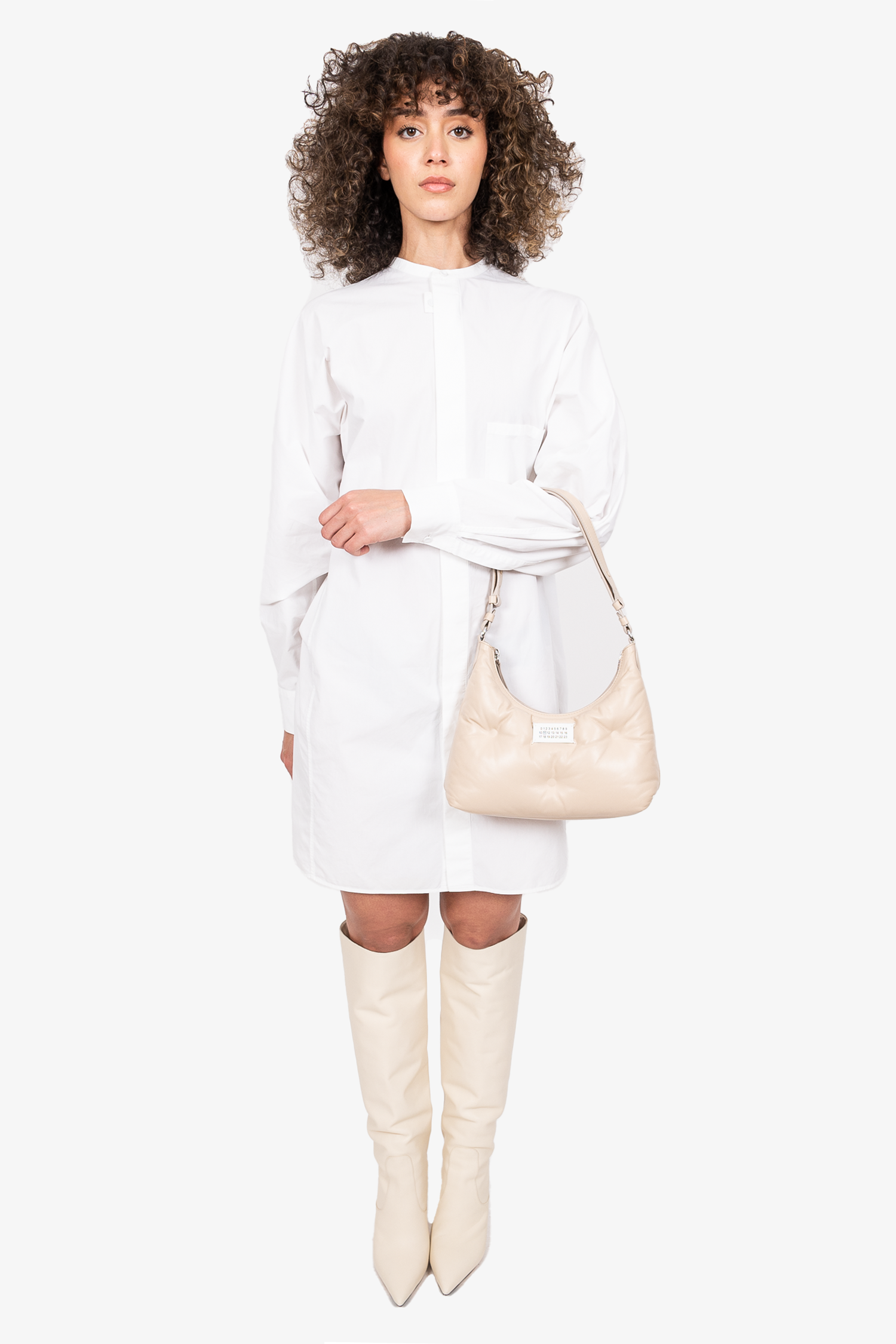 Maison Margiela Beige 'Glam Slam' Shoulder Bag