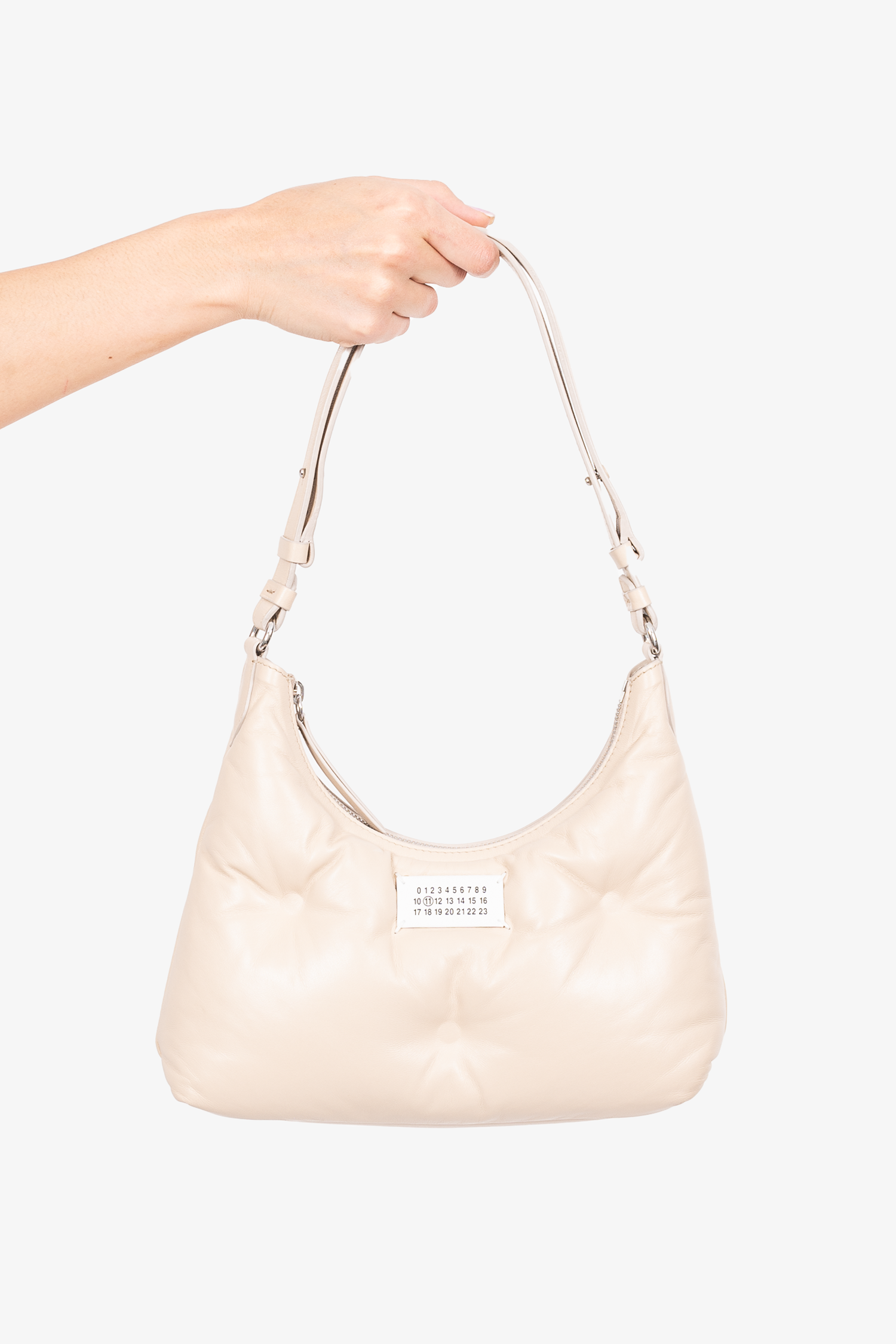 Maison Margiela Beige 'Glam Slam' Shoulder Bag