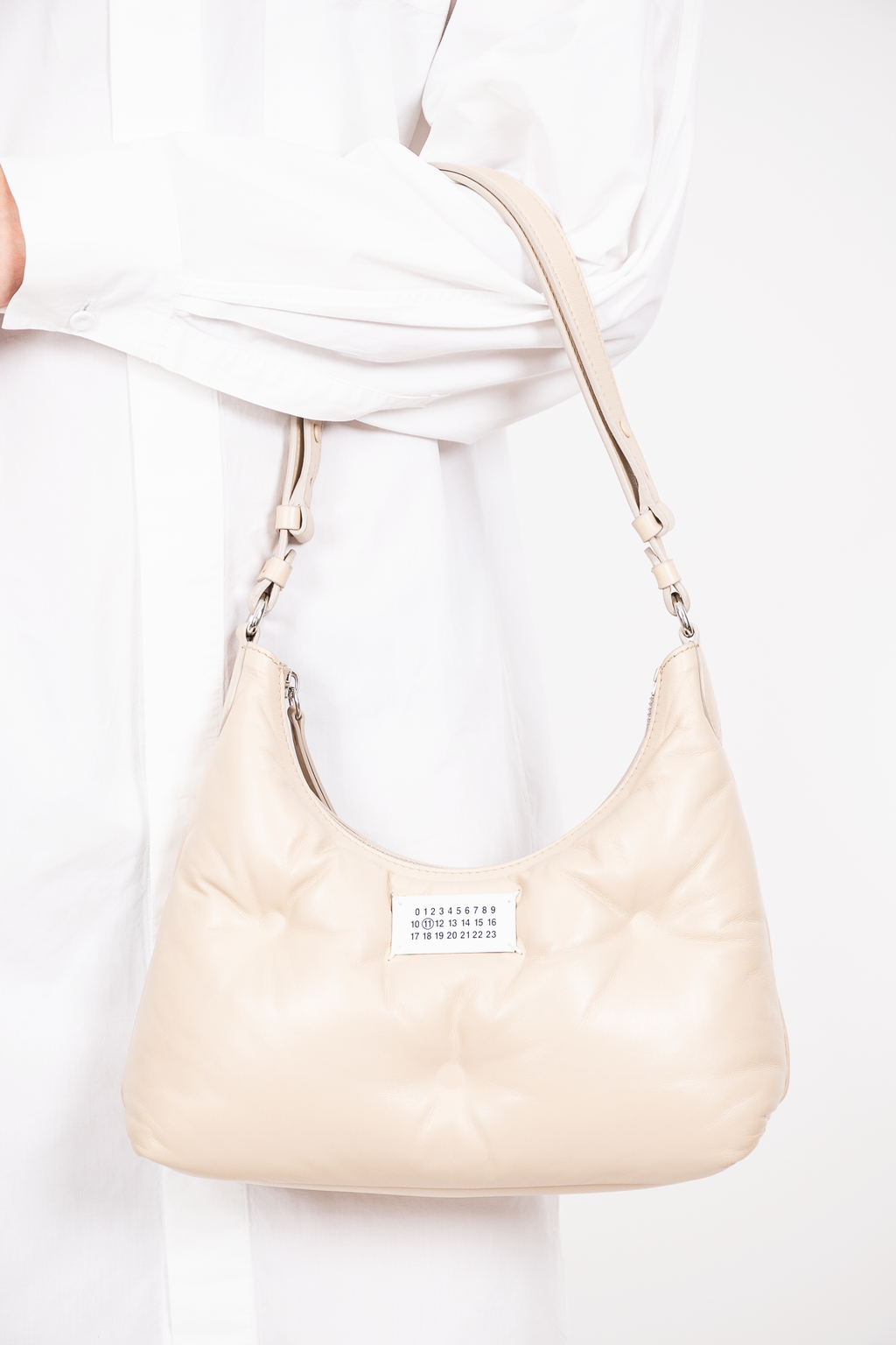 Maison Margiela Beige 'Glam Slam' Shoulder Bag