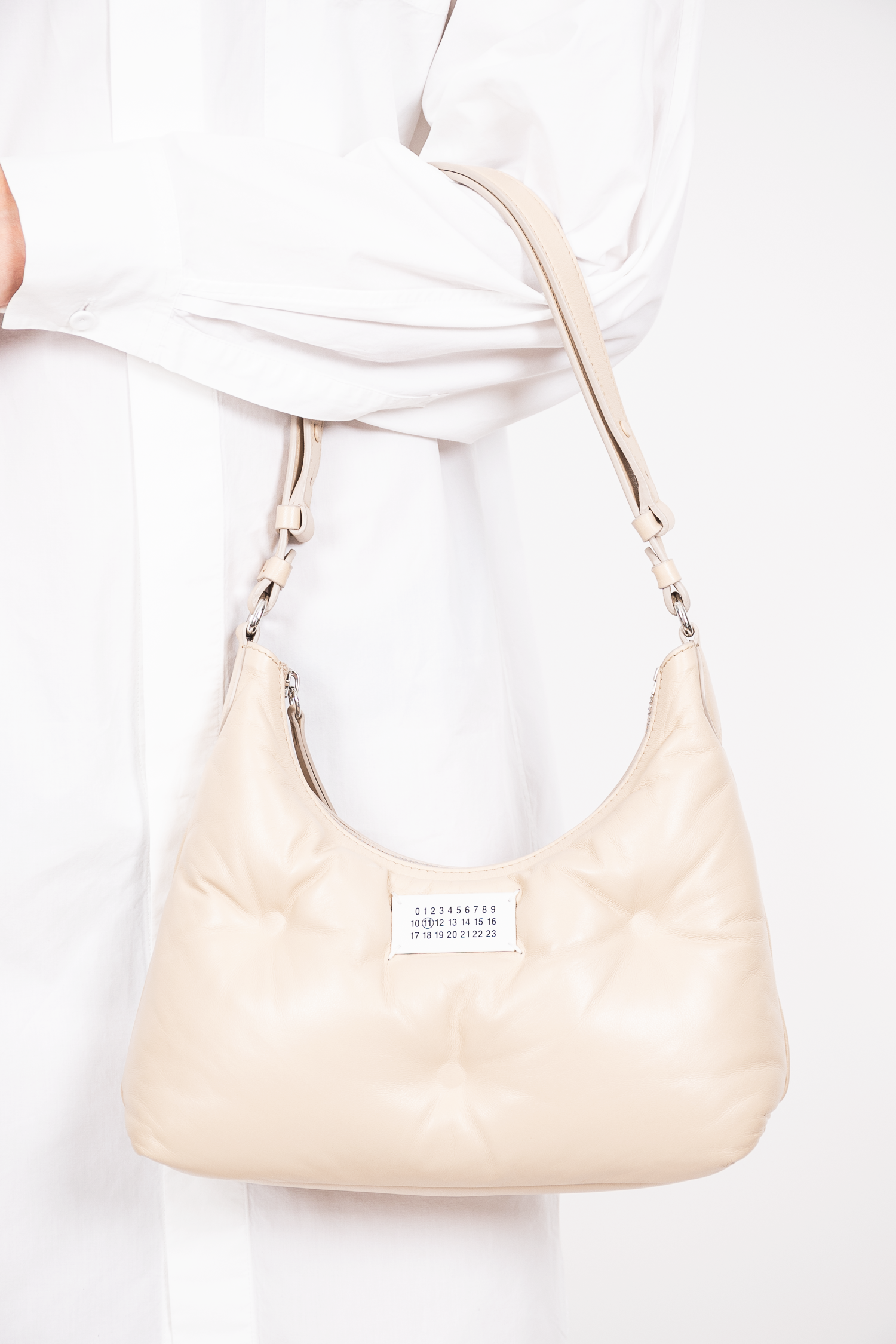 Maison Margiela Beige 'Glam Slam' Shoulder Bag