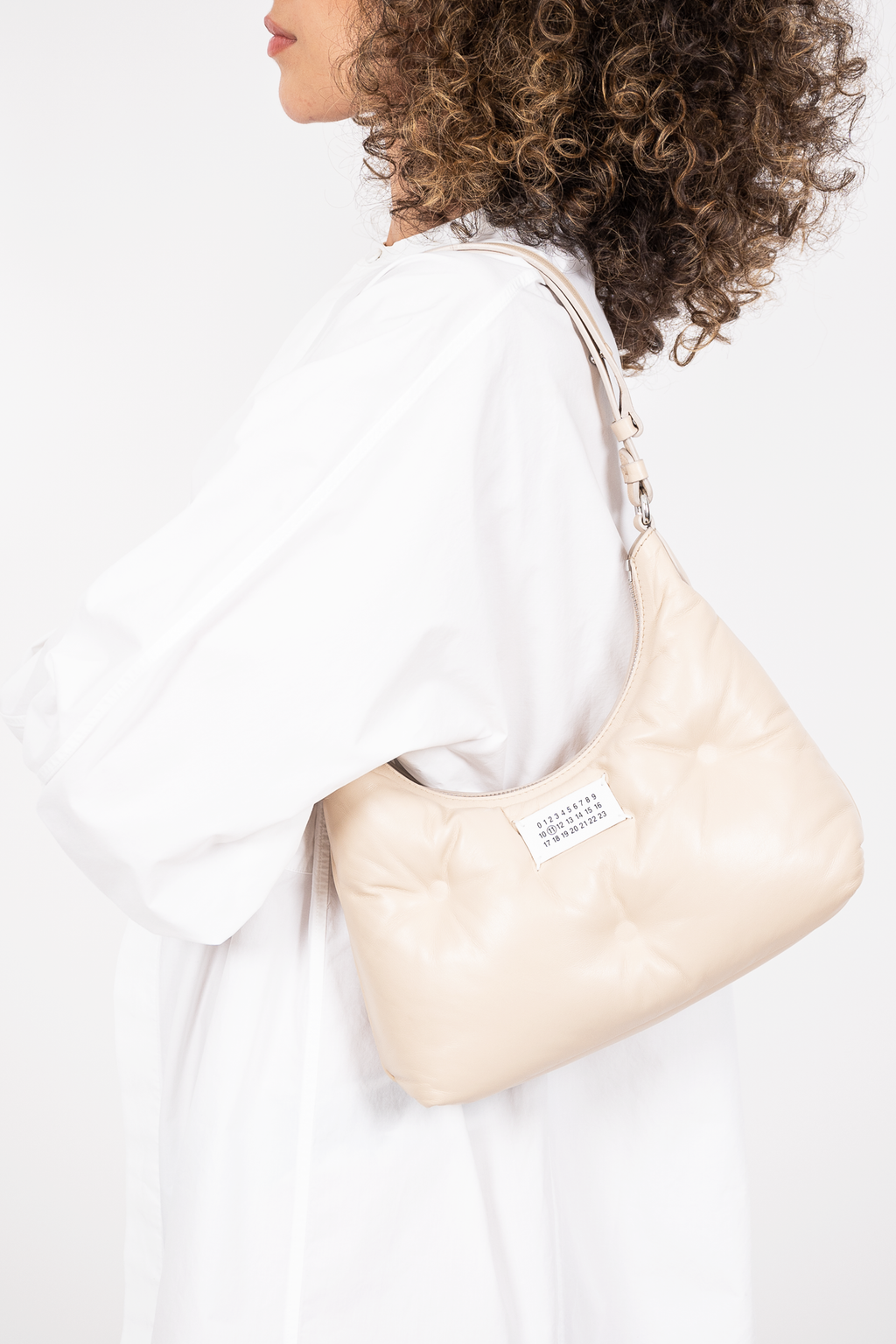 Maison Margiela Beige 'Glam Slam' Shoulder Bag