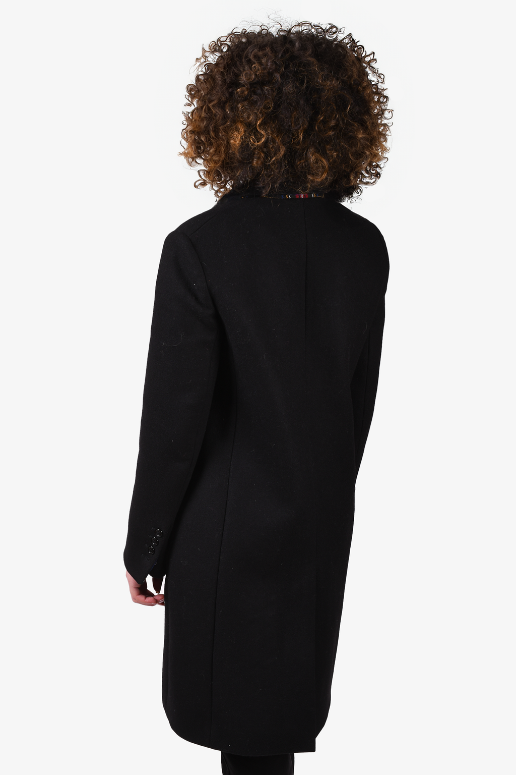 Maje Black Wool Peacoat Size 40
