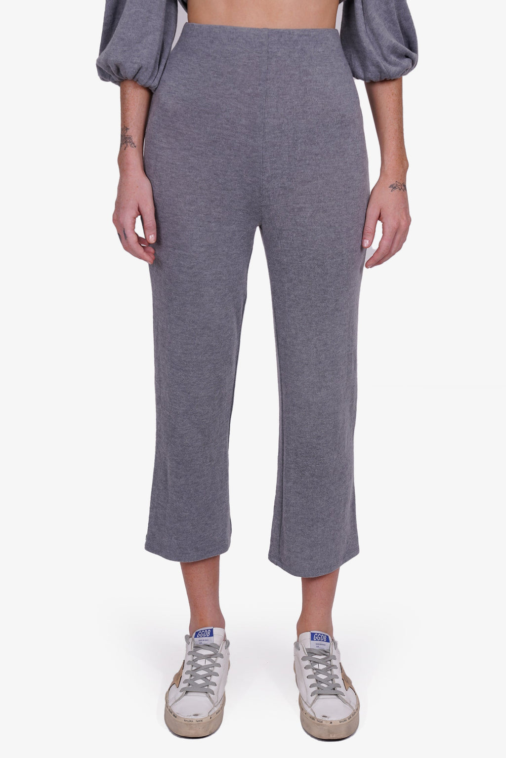 Majorelle Grey Twisted Top with Track Pants Set Size XS