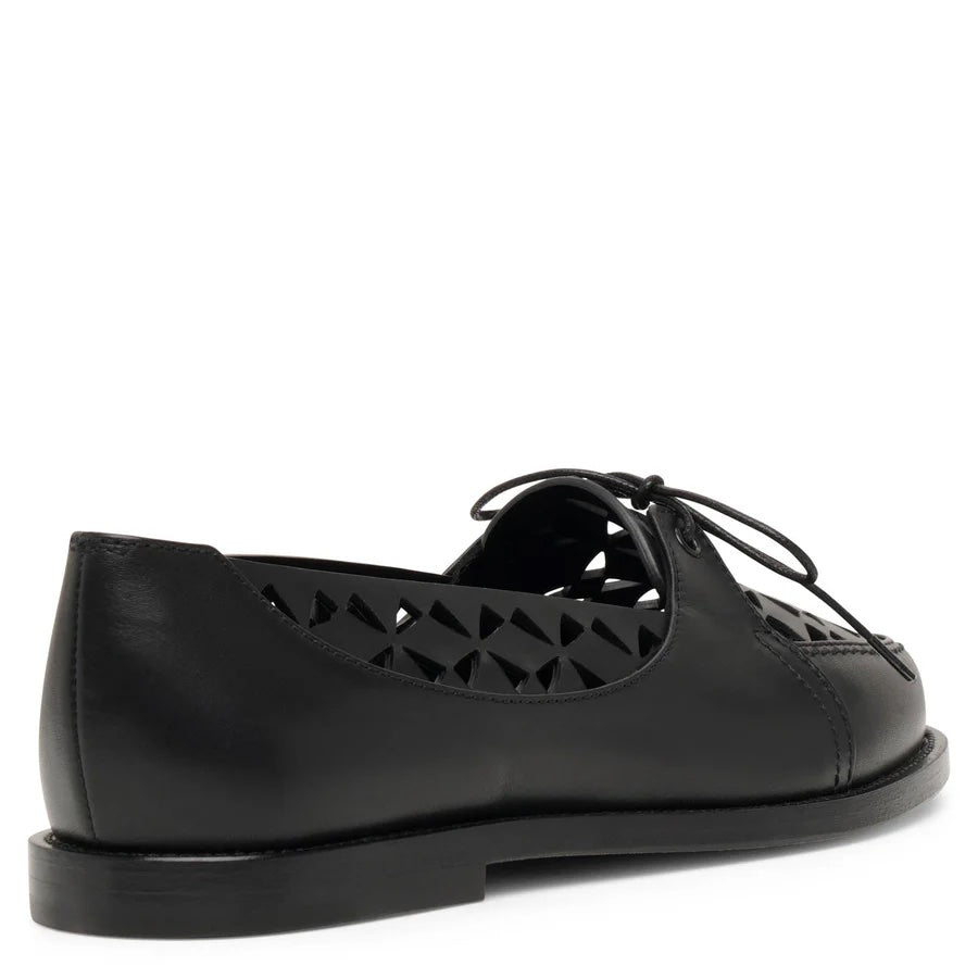 MANOLO BLAHNIK DELIRIUM LASER CUT LEATHER LOAFERS