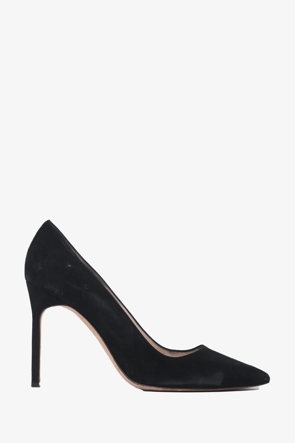 Manolo Blahnik Black Suede Heels Size 39.5
