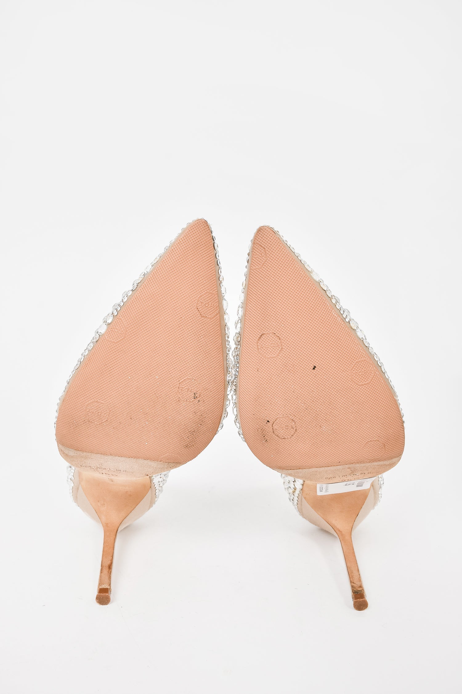 Manolo Blahnik Crystal Embellished Heels Size 35.5