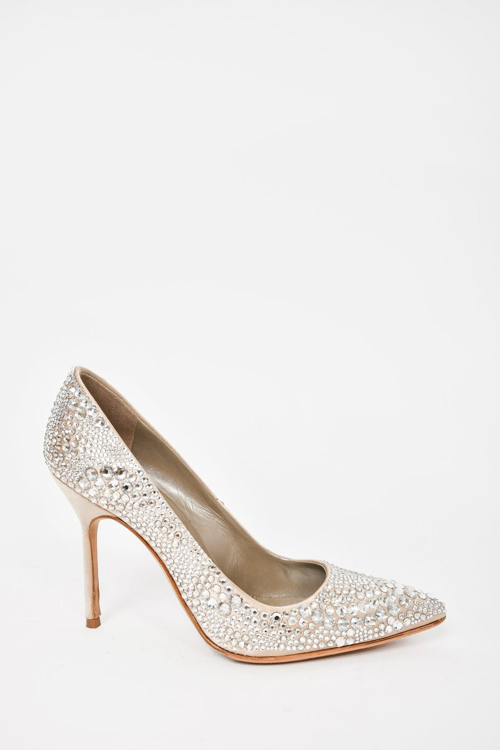 Manolo Blahnik Crystal Embellished Heels Size 35.5