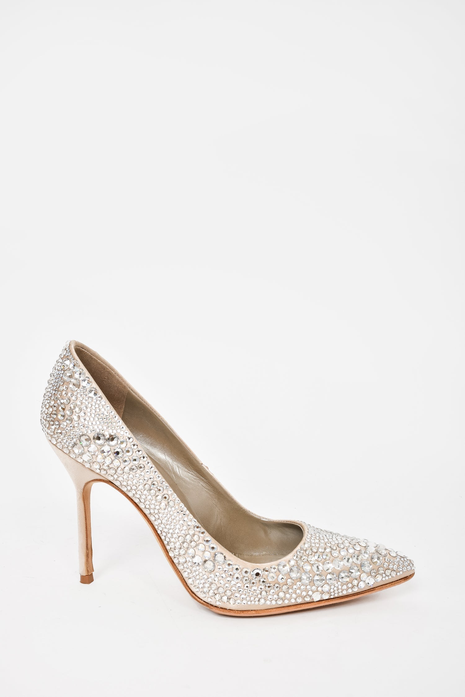 Manolo Blahnik Crystal Embellished Heels Size 35.5