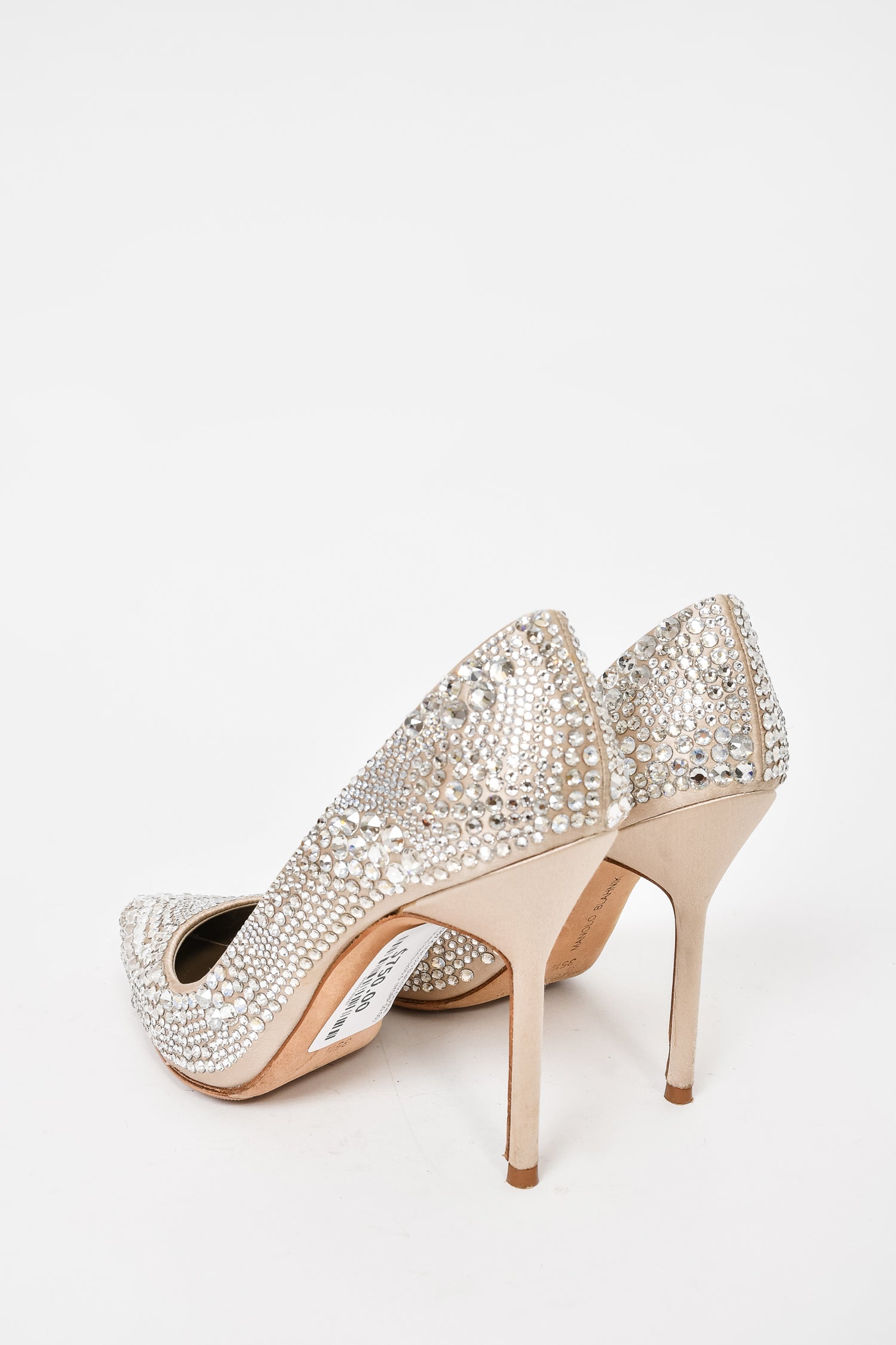 Manolo Blahnik Crystal Embellished Heels Size 35.5