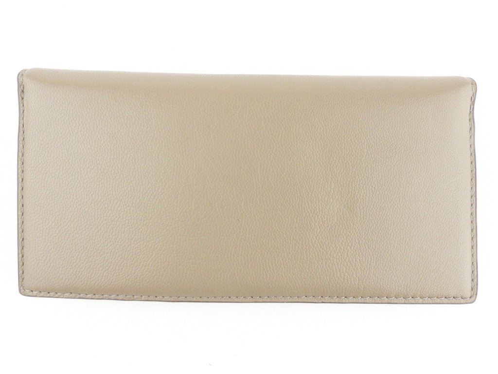 Marc Jacobs Beige Leather The Slim 84 Bifold Long Wallet