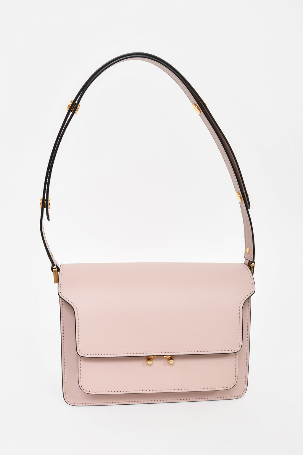 Marni Mauve Smooth Leather 'Trunk' Shoulder Bag