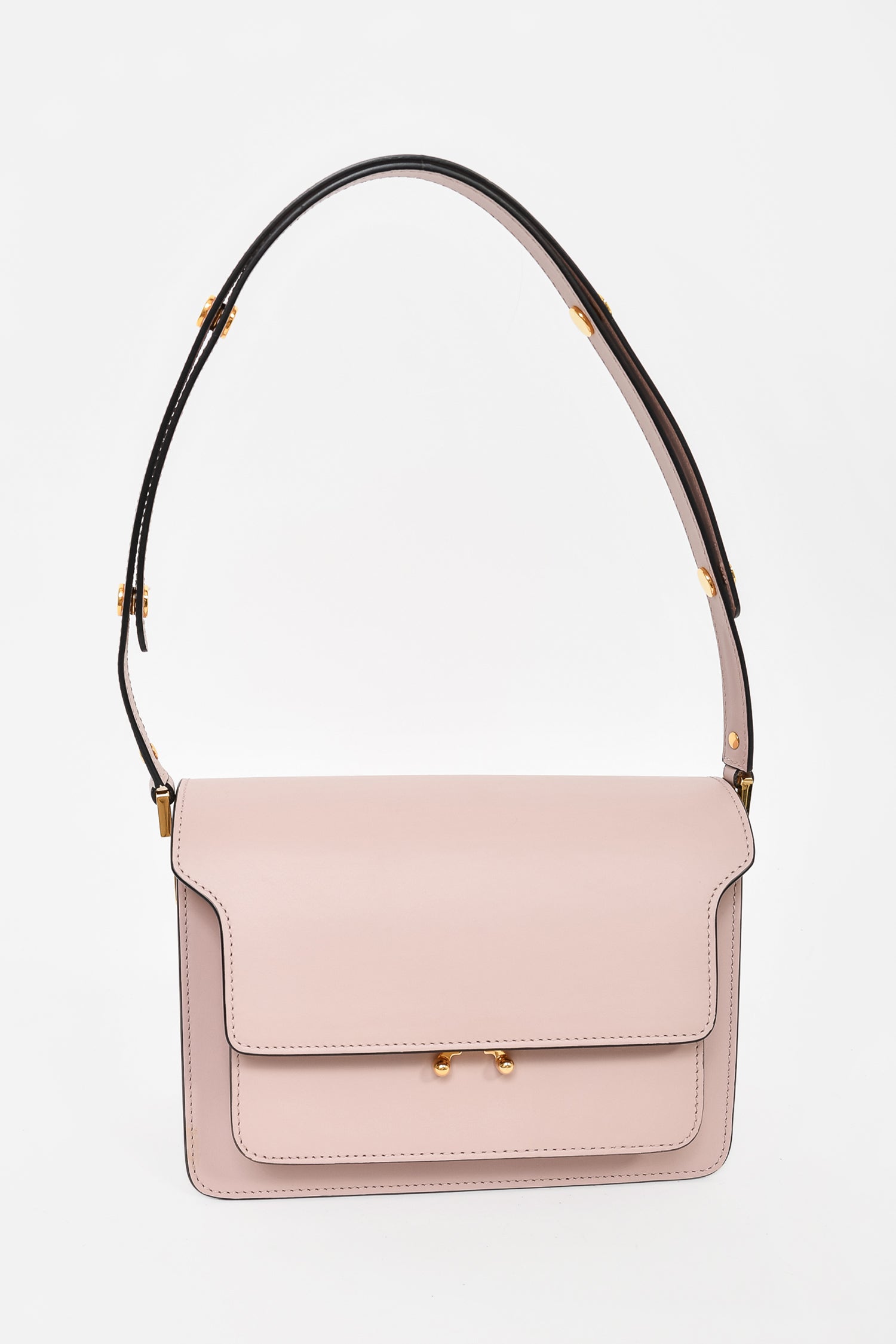 Marni Mauve Smooth Leather 'Trunk' Shoulder Bag
