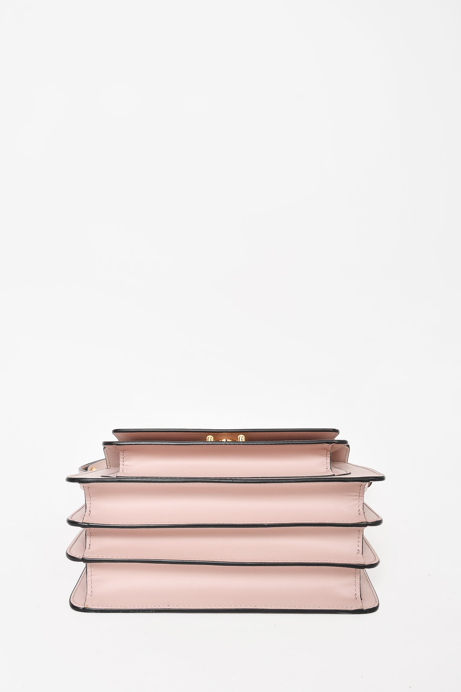 Marni Mauve Smooth Leather 'Trunk' Shoulder Bag