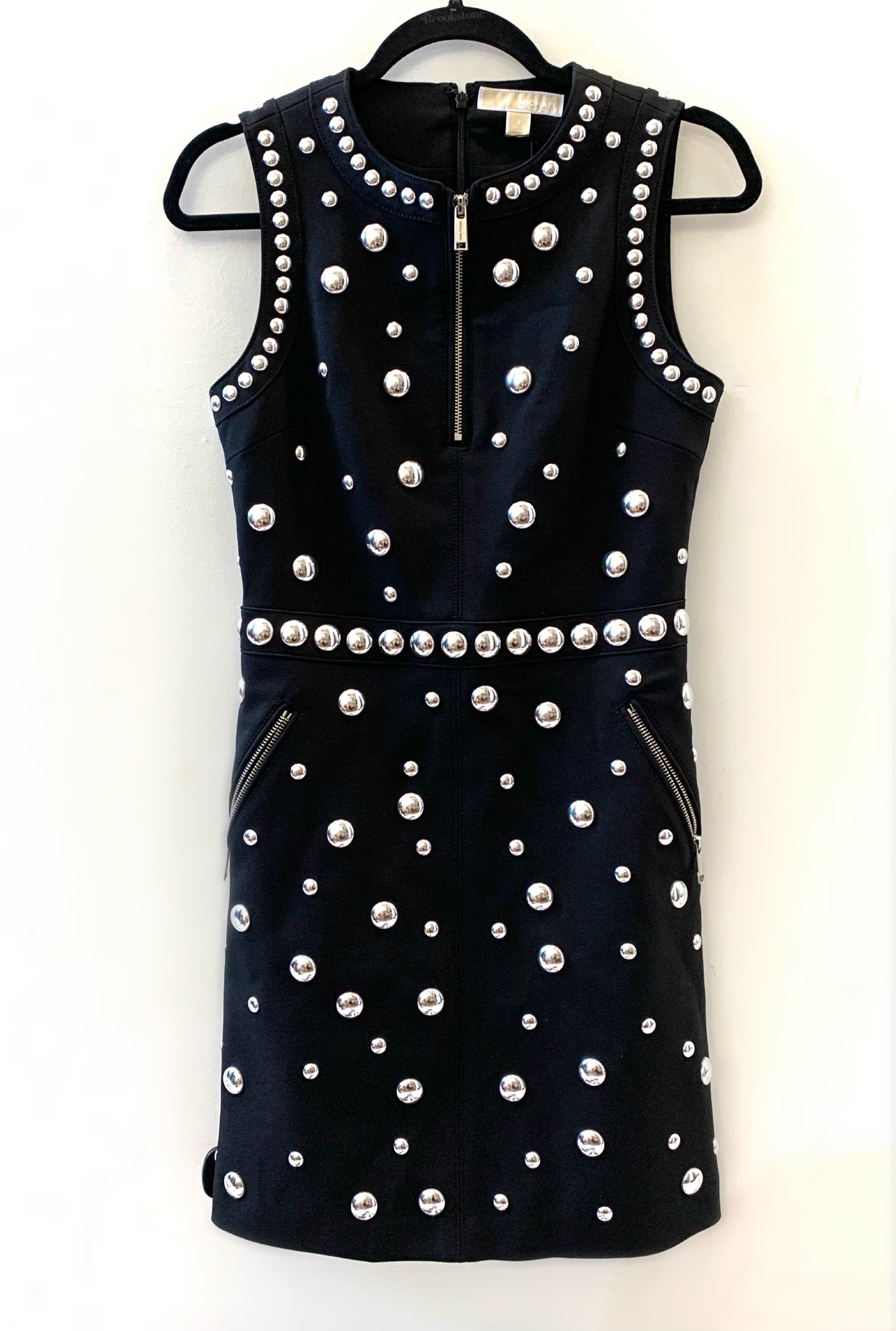 MICHAEL KORS STUDDED DETAIL DRESS