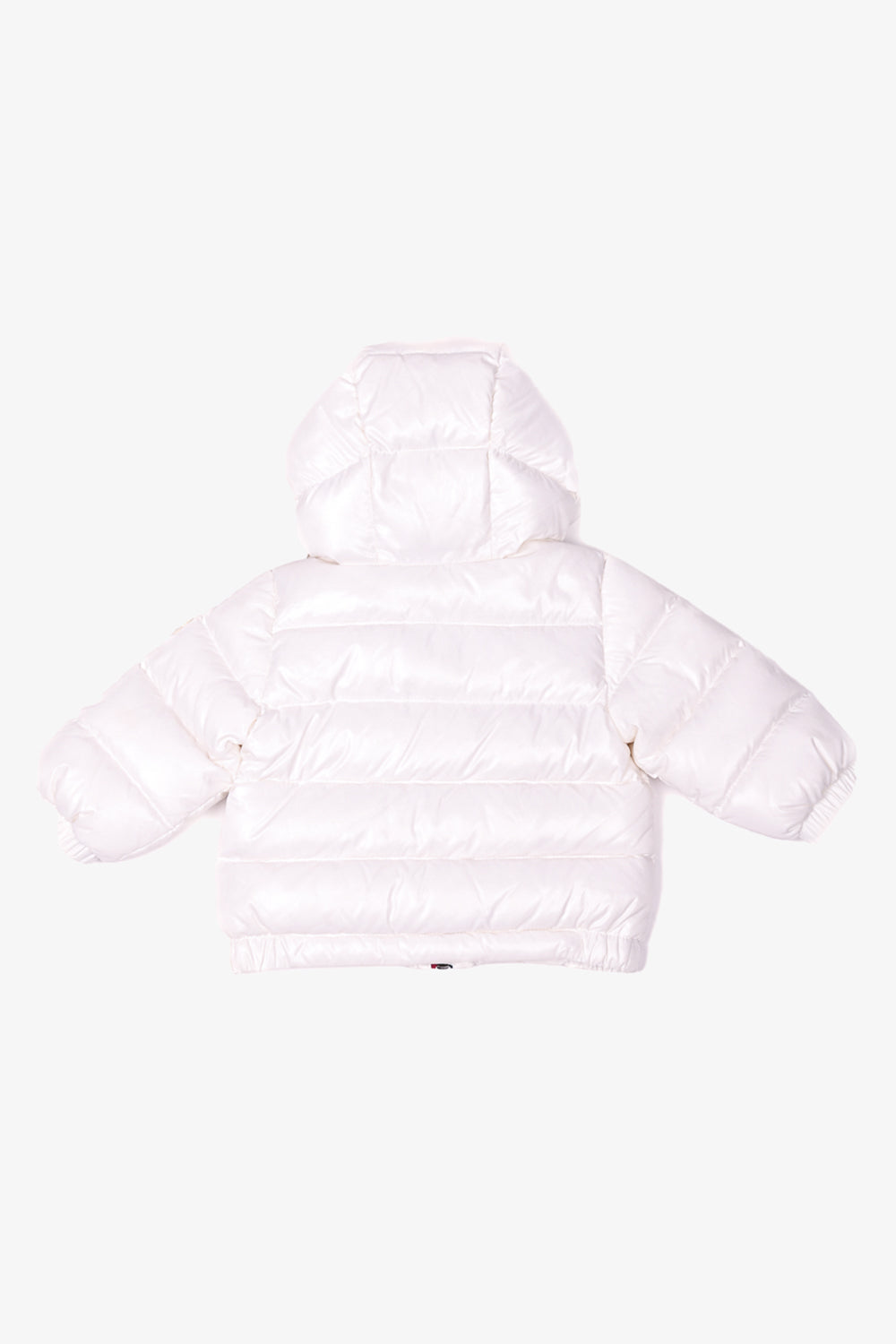 Moncler White Down Puffer Jacket with Hood Size 6-9 Months Kids