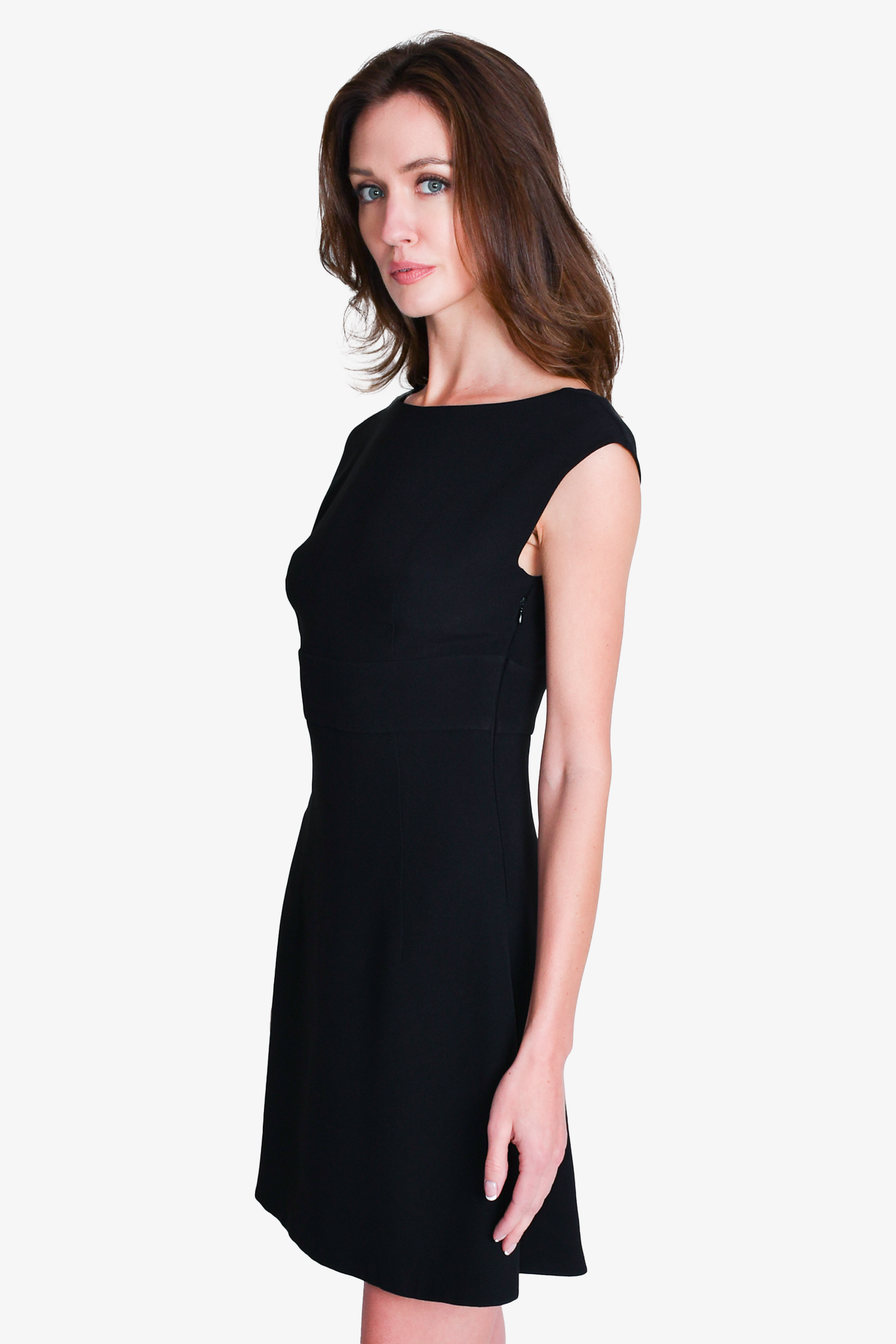 Miu Miu Black Flared Mini Dress Size 38