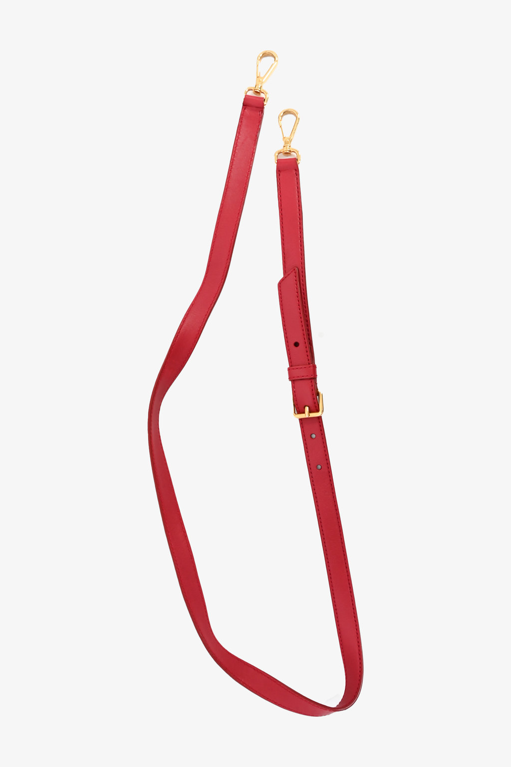 Miu Miu Red Leather Matelesse Top Handle w/ Strap