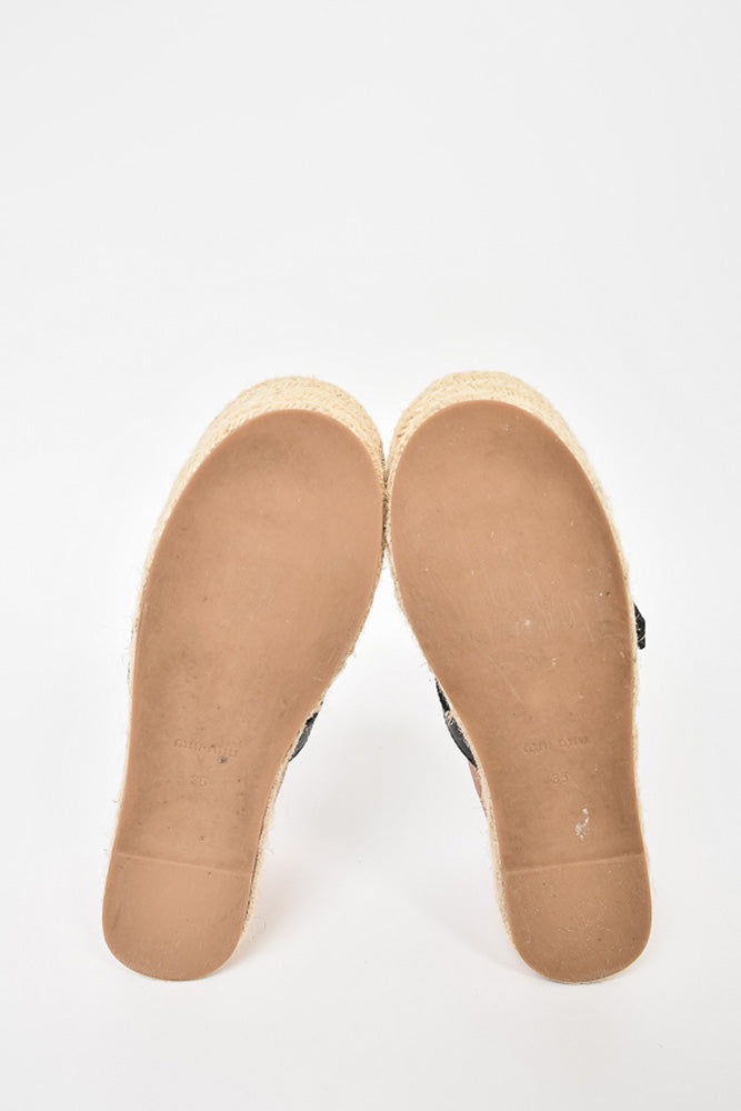 Miu Miu Satin Pink "Calzature Donna" Espadrilles Size 35