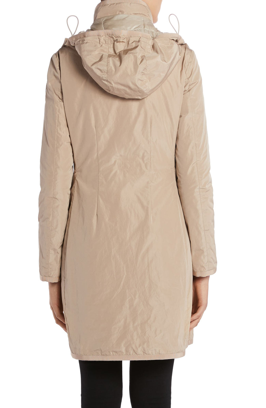 MONCLER Mauve Water Resistant Taffeta Down Coat
