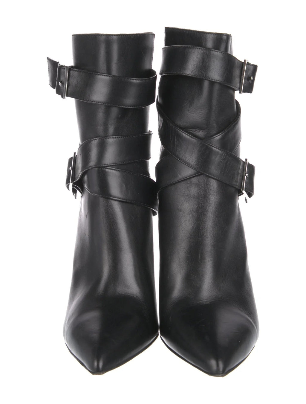 MONIKA CHAING LEATHER BUCKLE ANKLE BOOTS