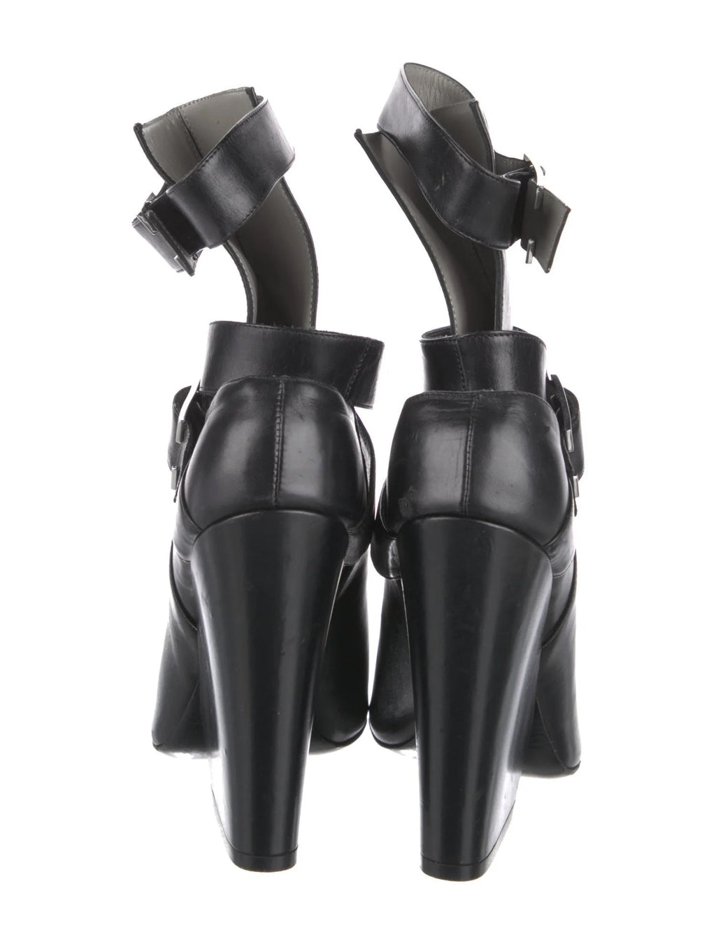 MONIKA CHAING LEATHER BUCKLE ANKLE BOOTS