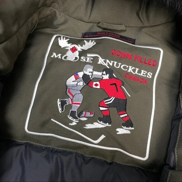 MOOSE KNUCKLES BALLISTIC BOMBER DOWN JACKET