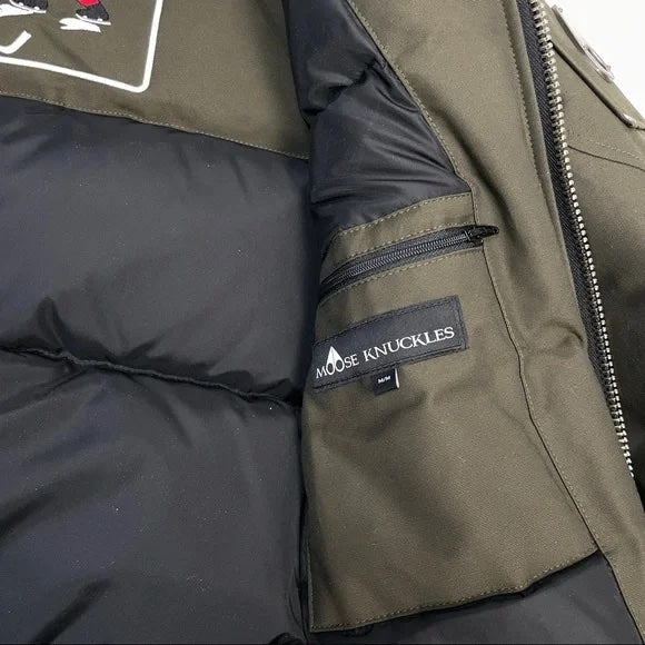 MOOSE KNUCKLES BALLISTIC BOMBER DOWN JACKET