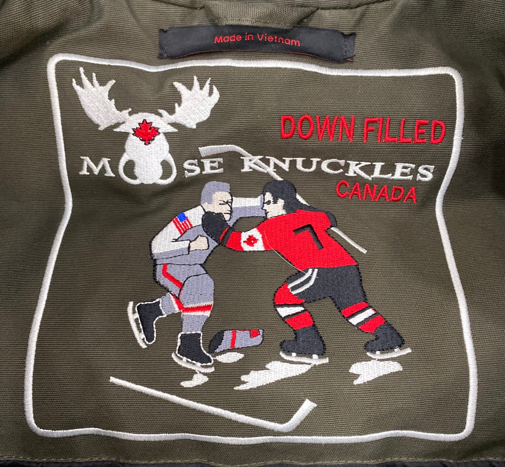 MOOSE KNUCKLES BALLISTIC BOMBER DOWN JACKET