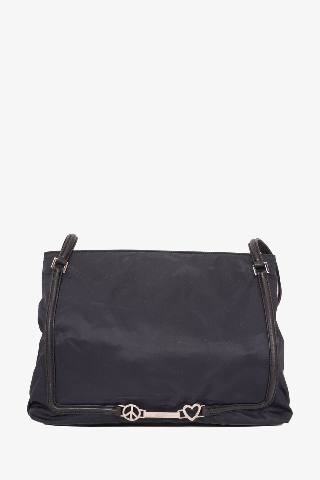 Moschino Black Nylon Shoulder Bag