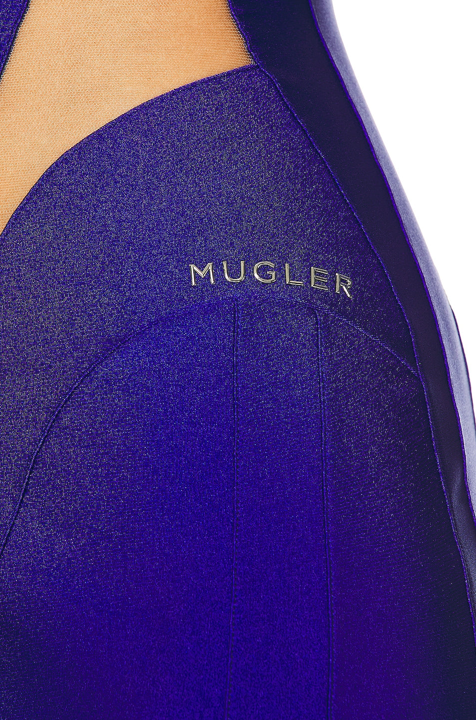 MUGLER PARIS ILLUSION SPIRAL MINI DRESS