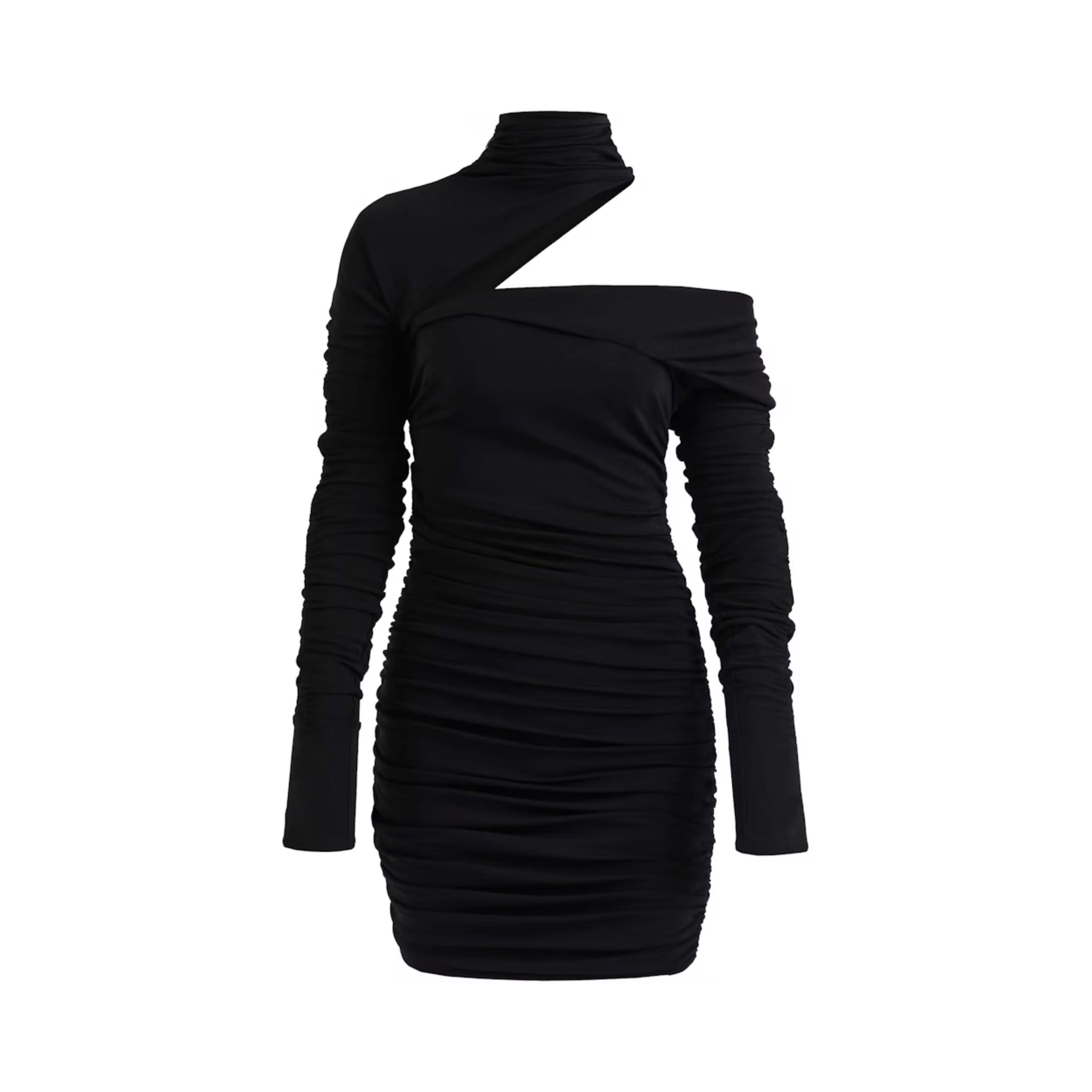 Mugler x H&M 'Gathered One Shoulder' Mini Dress - Women's S