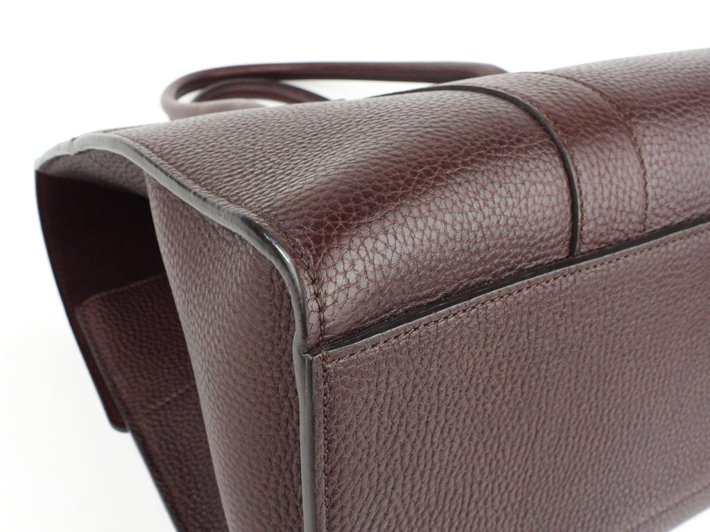 Mulberry Oxblood Grained Leather Large Bayswater Tote Bag