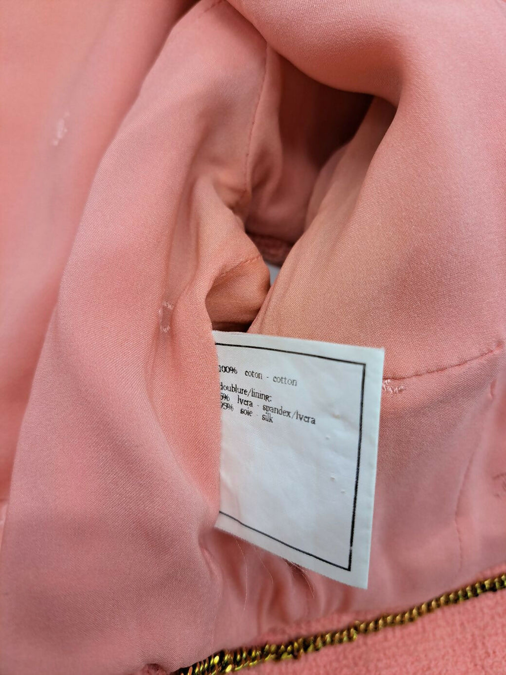 Chanel Vintage 95P Pink Cropped Jacket