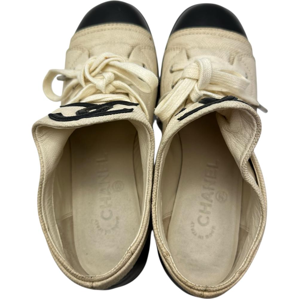 Chanel Coco Mark Canvas Sneakers