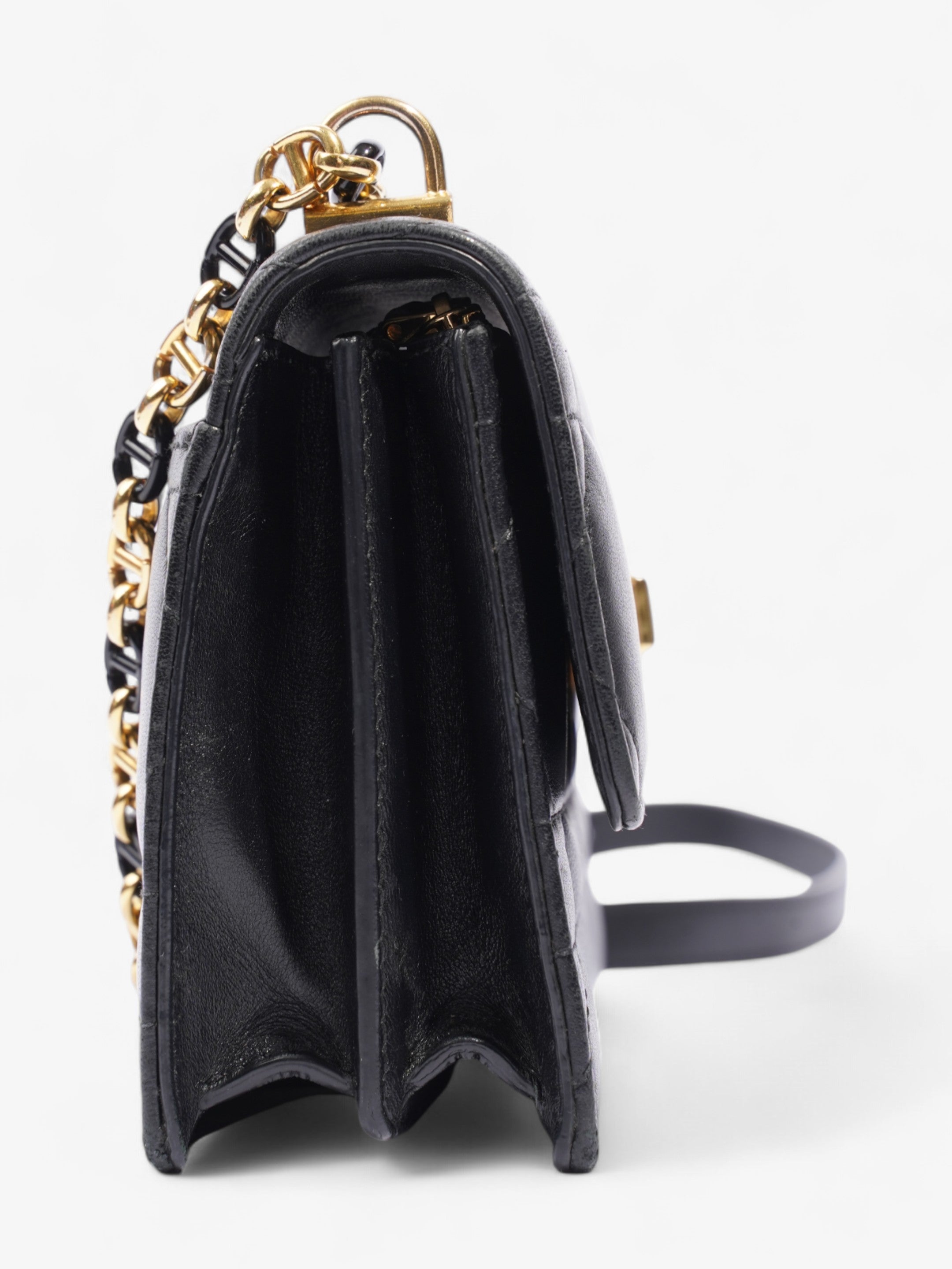 Christian Dior Miss Caro Bag Black Lambskin Leather Mini