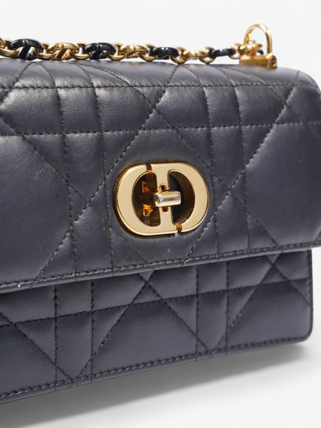 Christian Dior Miss Caro Bag Black Lambskin Leather Mini