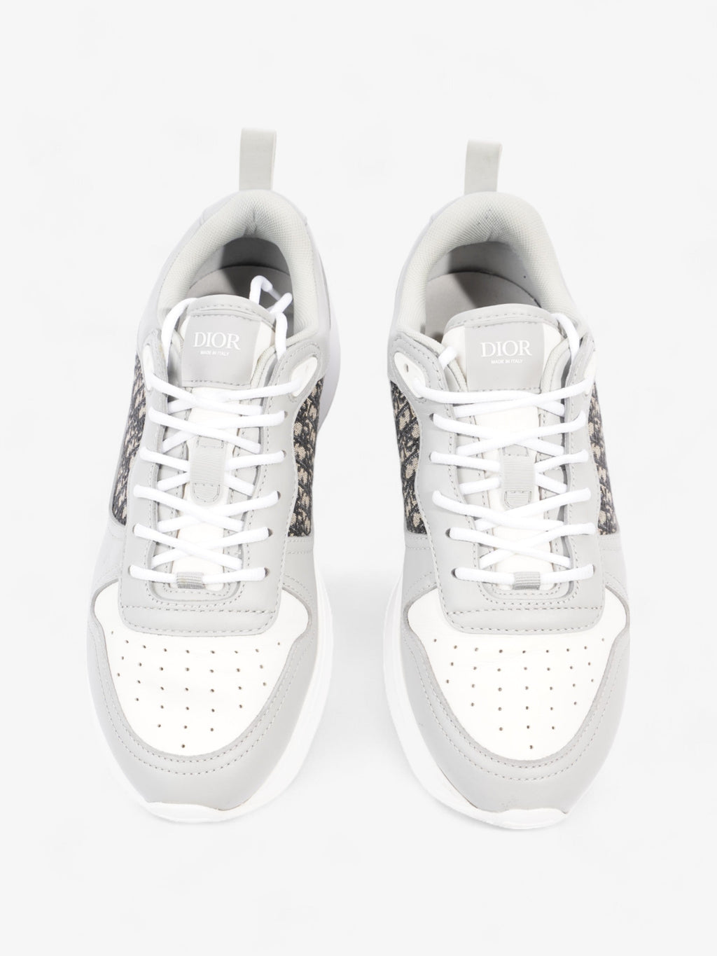 Christian Dior B25 Grey Oblique / White Leather EU 42 UK 8
