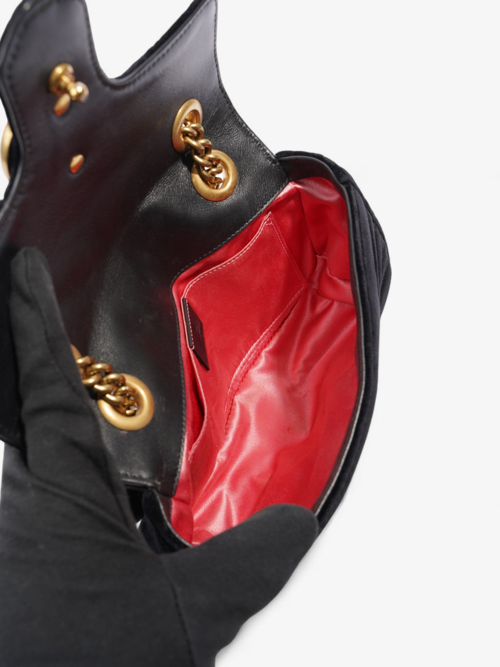 Gucci GG Marmont Black Velvet Mini