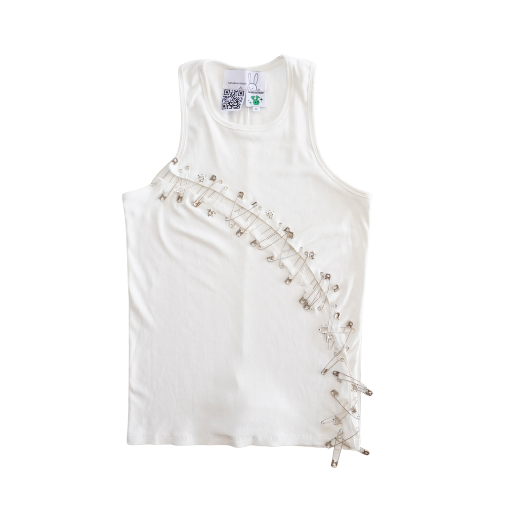 Natasha Zinko Safety Pin Tank Top - Women's M