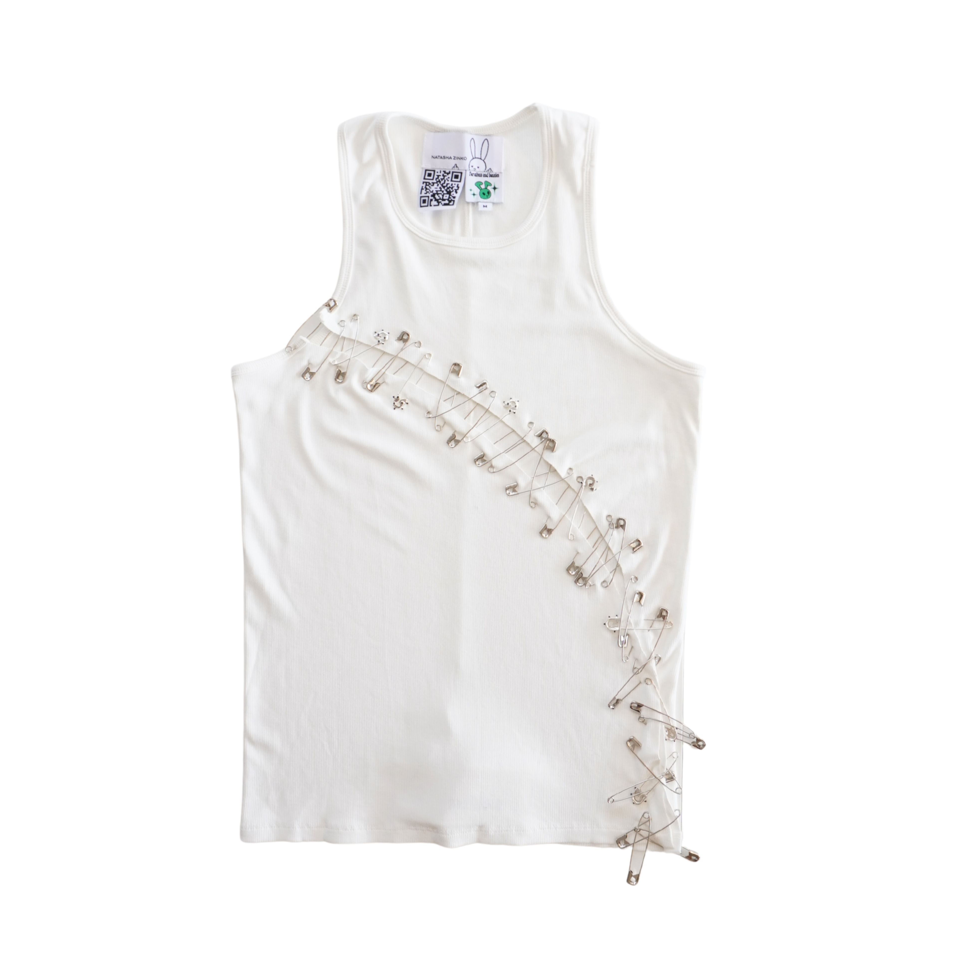 Natasha Zinko Safety Pin Tank Top - Women's M