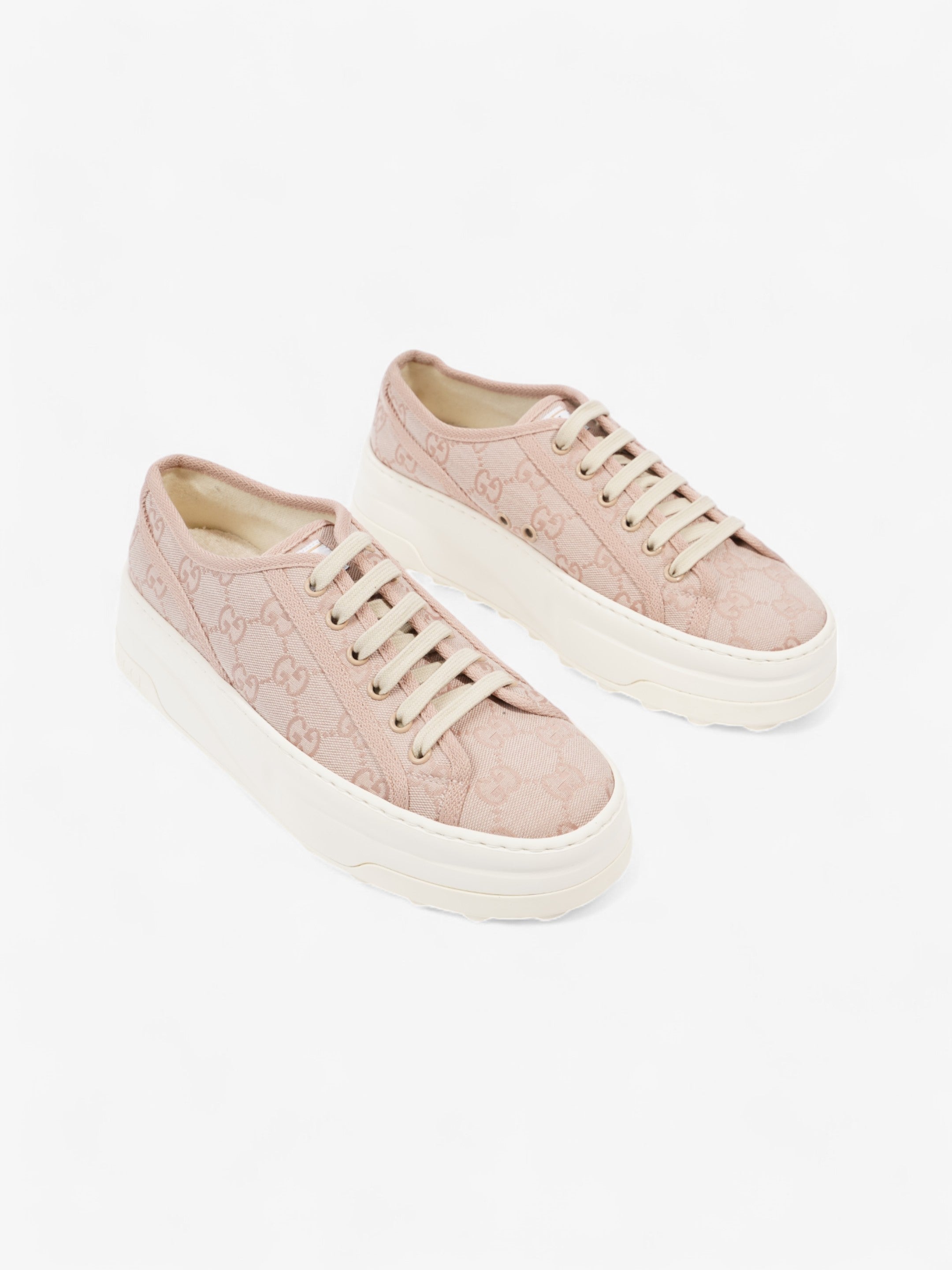 Gucci GG Tennis 1977 Sneakers Pink Canvas EU 39 UK 6