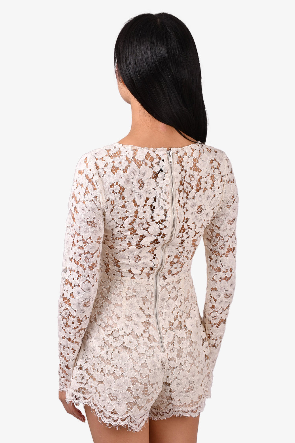 NBD White Lace Romper Size XS